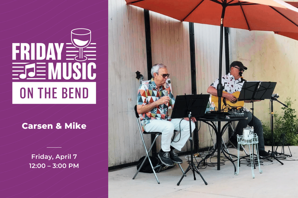 Live Music in Sacramento flyer for Carsen and Mike April 7, 2023