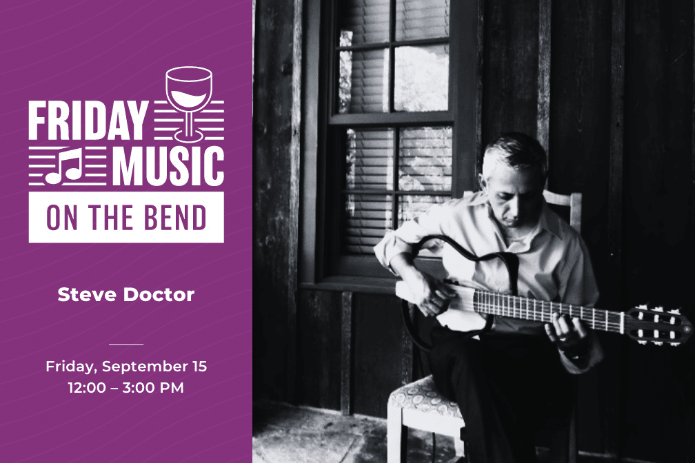 Live music in Sacramento at Scribner Bend Vineyards with Steve Doctor September 15, 2023